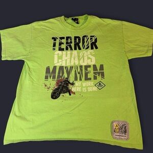 Large Terror Chaos Mayhem Motorcycle Shirt